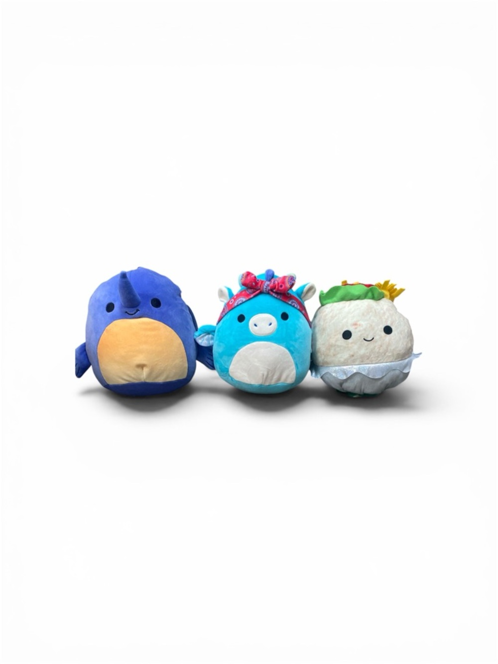 Squishmallows Aqua Tag featuring Green Avocado and Cream Sushi Characters